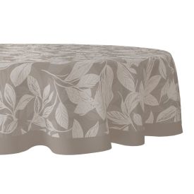 Toalha de Mesa 1,50M Redonda Estampada Havan Casa - Folhas Cinza