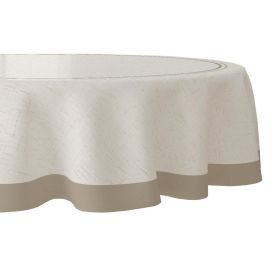 Toalha de Mesa 1,50M Redonda Estampada Havan Casa - Areia