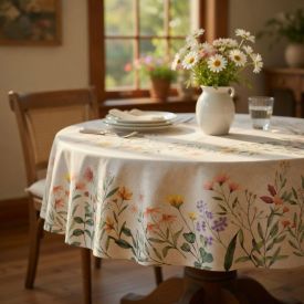Toalha de Mesa 1,50M Redonda Estampada Havan Casa - Garden