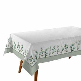 Toalha de Mesa 1,60 X 2,70 m Clean Döhler - Folhas Verdes