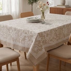 Toalha de Mesa 1,60 X 2,70 m Clean Döhler - Alana Bege