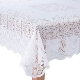 Toalha De Mesa Arabesco 1,60M X 1,60M Havan Casa - Branco