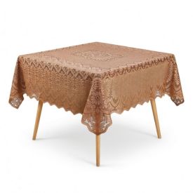 Toalha de Mesa Arabesco 1,60M X 1,60M Havan Casa - Taupe