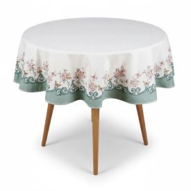 Toalha de Mesa Redonda Clean Dohler - Borboletas