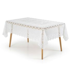 Toalha de Mesa Retangular 1,50M X 2,20M Arabesco Havan Casa - Branco