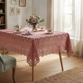Toalha de Mesa Retangular 1,50M X 2,20M Arabesco Havan Casa - Rose