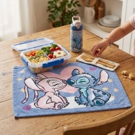 Toalha Infantil Lancheira Stitch Lepper - Stitch e Angel
