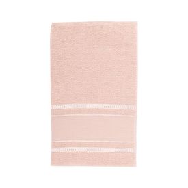 Toalha Lavabo Para Bordar Capricho - Rosa Chá