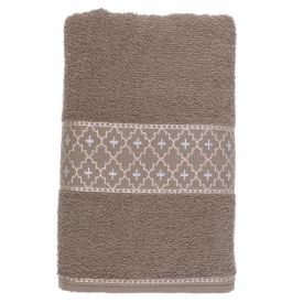 Toalha de Rosto 100% Algodão Verona Havan Casa - Taupe