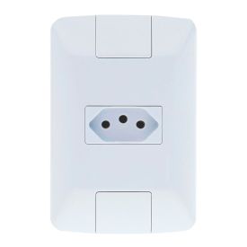 Tomada Tramontina Aria 2P+T 10A 250V Branca - 57241010