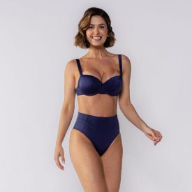Top Biquíni Reforçado Boby Blues Azul Marinho