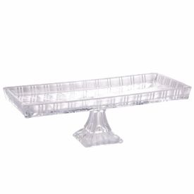 Travessa de Cristal com Pé Lyor Dragon - Transparente