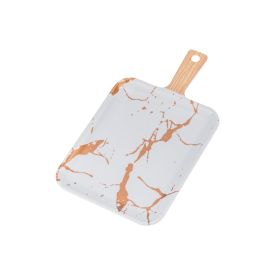 Travessa Melamina Marmorizada 24X14cm Weck