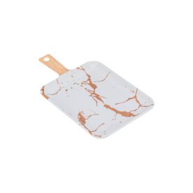 Travessa Melamina Marmorizada 24X14cm Weck