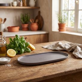 Travessa Oval Lines 24Cm Lyor - Sortido