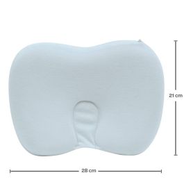 Travesseiro Anatômico Viscoelástico Hipoalérgico Buba 28Cm - Azul Celeste