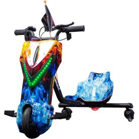Triciclo Elétrico Drift 3 Velocidades 350W Bateria 36V Lítio - Fogo
