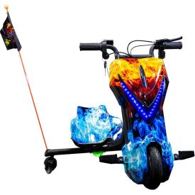 Triciclo Elétrico Drift 3 Velocidades 350W Bateria 36V Lítio - Fogo