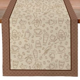 Trilho de Mesa Athenas 45Cm X 1,20M Dohler - Desenho Café