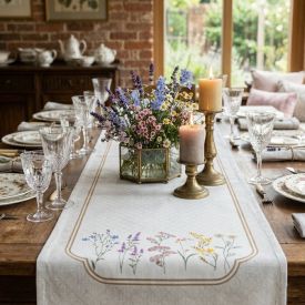 Trilho de Mesa 45 X 1,20 m Clean Renova Döhler - Floral Boho