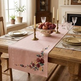 Trilho de Mesa Athenas 45Cm X 1,20M Dohler - Flores Vintage
