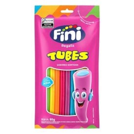 Bala Tubes Arco-Íris Fini - 80g