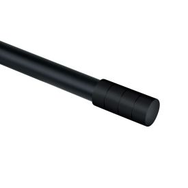 Varão Extensivo 1,20 À 2,10 m Cilindro Evolux - Preto