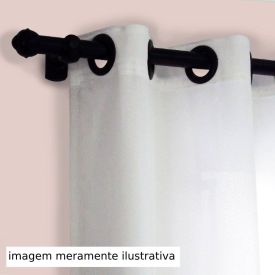Varão de Cortina 1,5 m Grosso Fosco Havan Casa - Preto Fosco