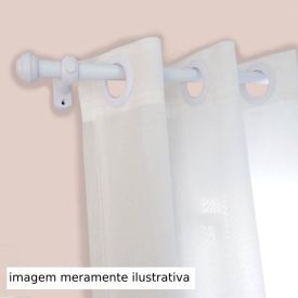 Varão De Cortina  2,50 M Grosso Fosco Havan - Branco Fosco 