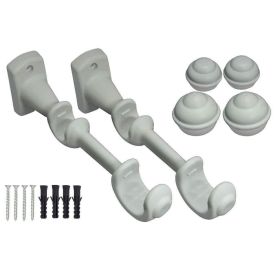 Varão de Cortina Grosso Duplo 2,00 m Fosco Havan Casa - Branco Fosco 