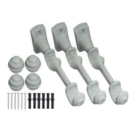 Varão para Cortina Médio Duplo 3,00 m Fosco Havan - Branco Fosco 