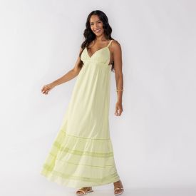 Vestido Feminino Longo De Algodão Boby Blues Lima Soft
