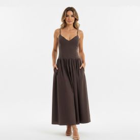 Vestido Feminino Midi Patricia Foster