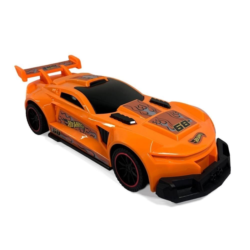 Carrinho com Controle Remoto Hot Wheels Track Ripper Laranja Multikids