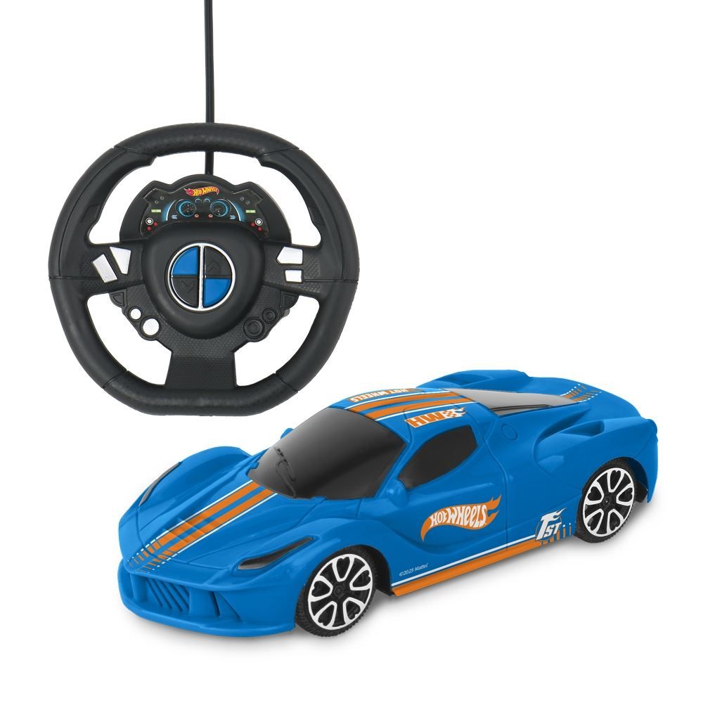 Carro com Controle Remoto Hot Wheels Sprint 1:24 Rc Azul Multikids - BR2469
