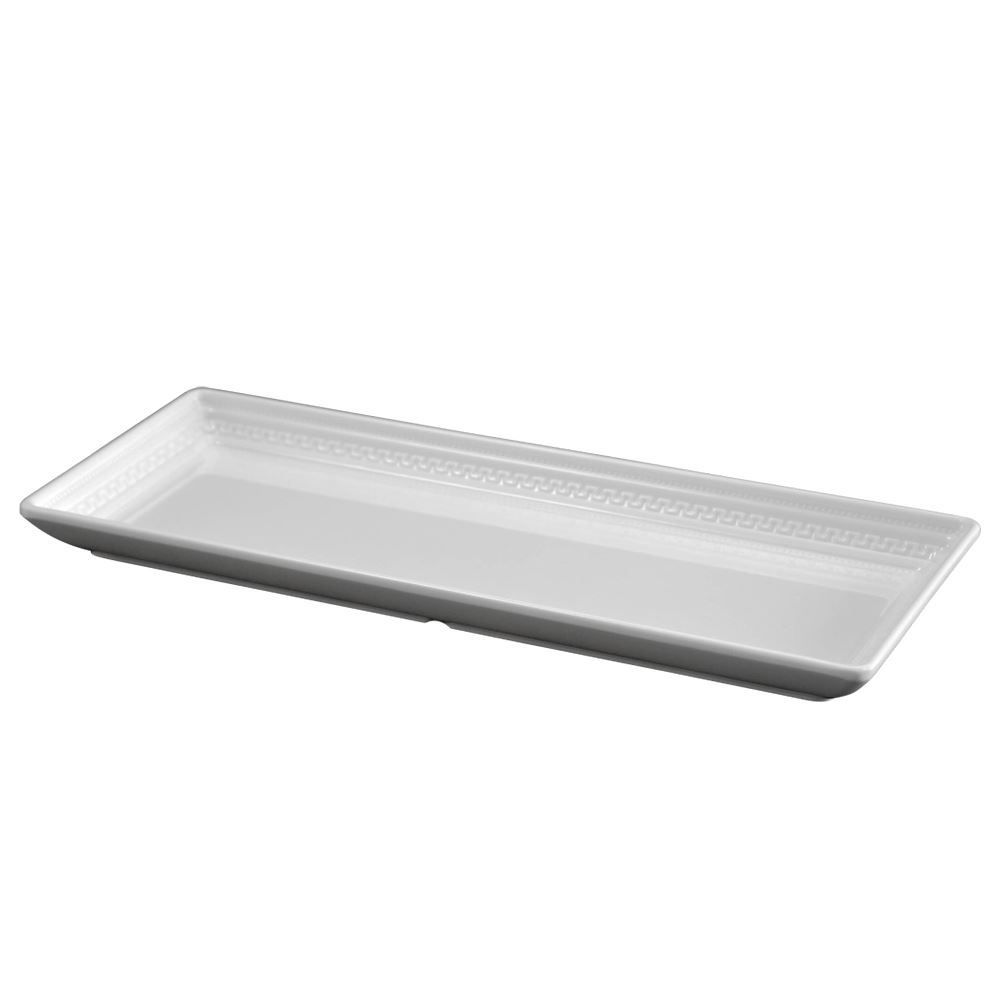 Travessa Melamina Branco 35,8X14,6X2,9Cm - Branco