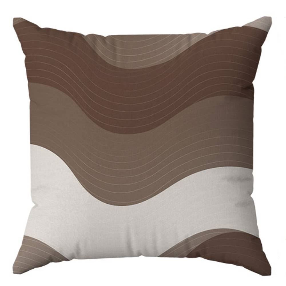 Almofada Veludo Estampado 48X48cm Havan Casa - Geométrico Marrom