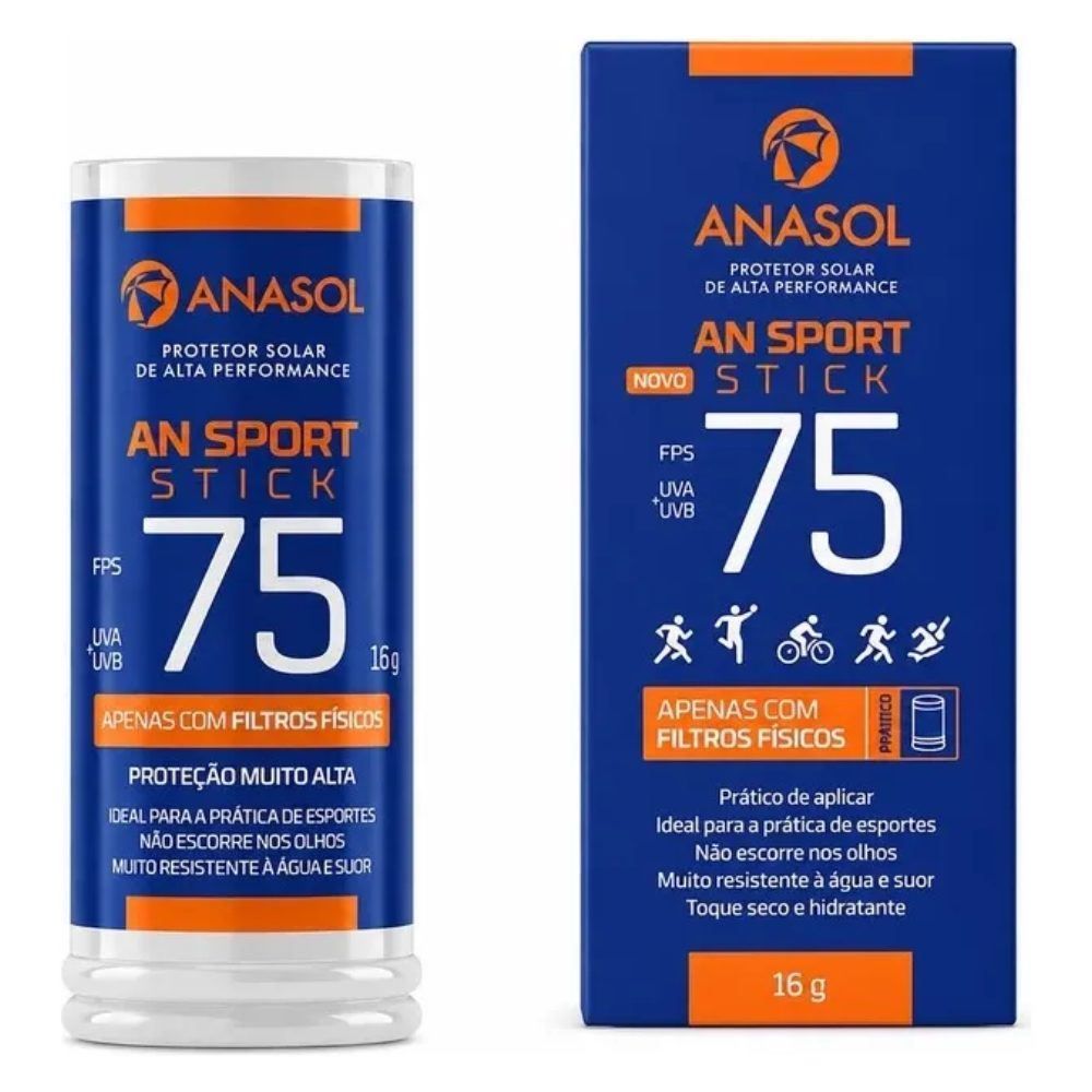 Protetor Solar Anasol An Sport Stick Fps75 16G