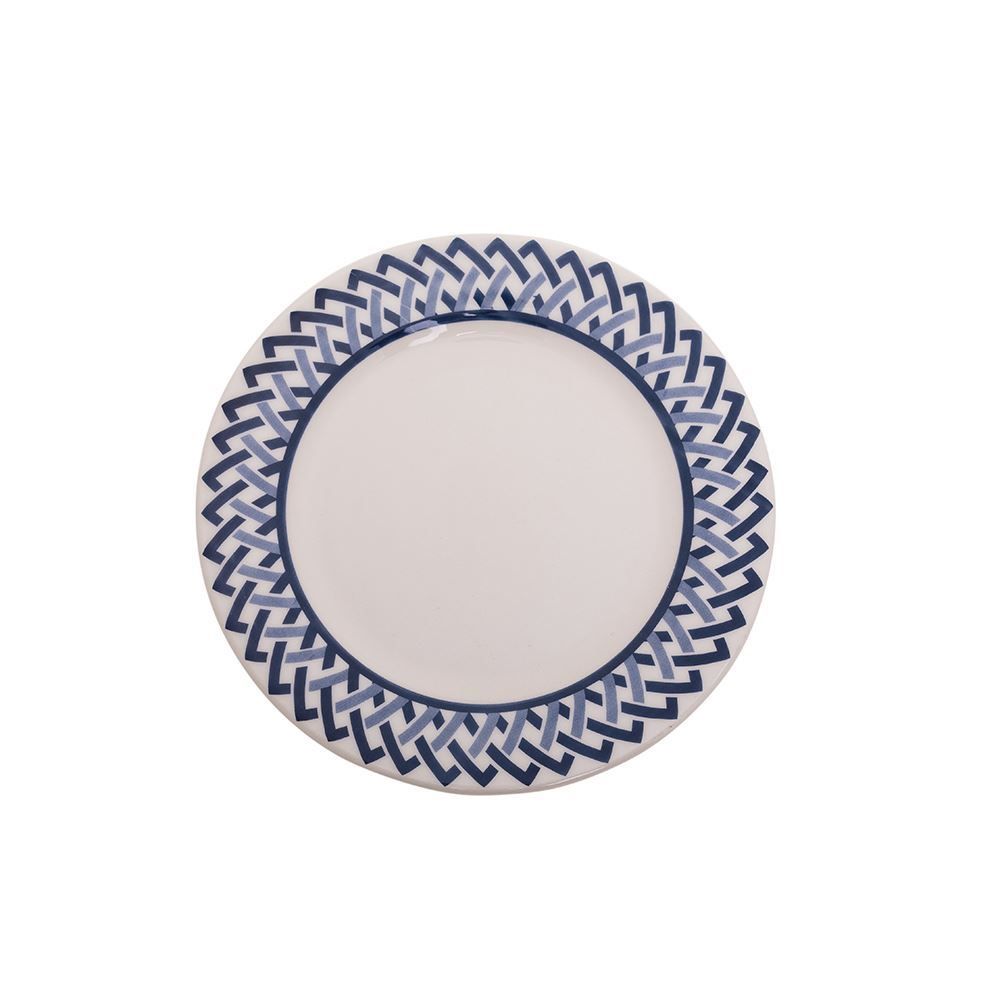 Aparelho De Jantar Havan Casa Trama Blue 20 Peças - Cerâmica
