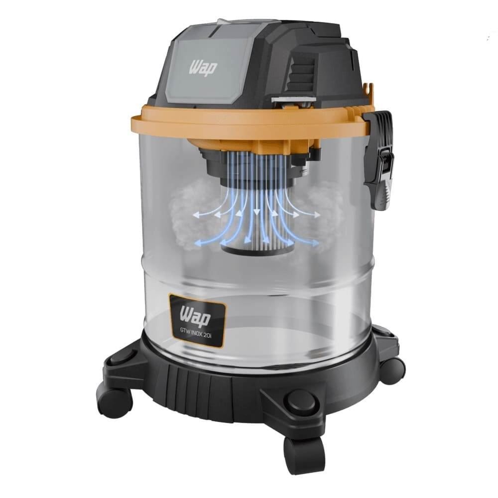 Aspirador De Pó E Água Wap 20 Litros Inox GTW20i 1900W