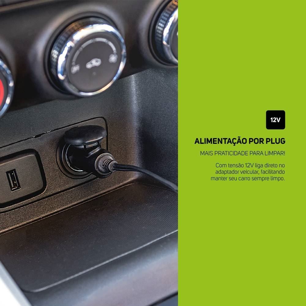 Aspirador De Pó Wap Automotivo Portátil 12V 180W - Cinza