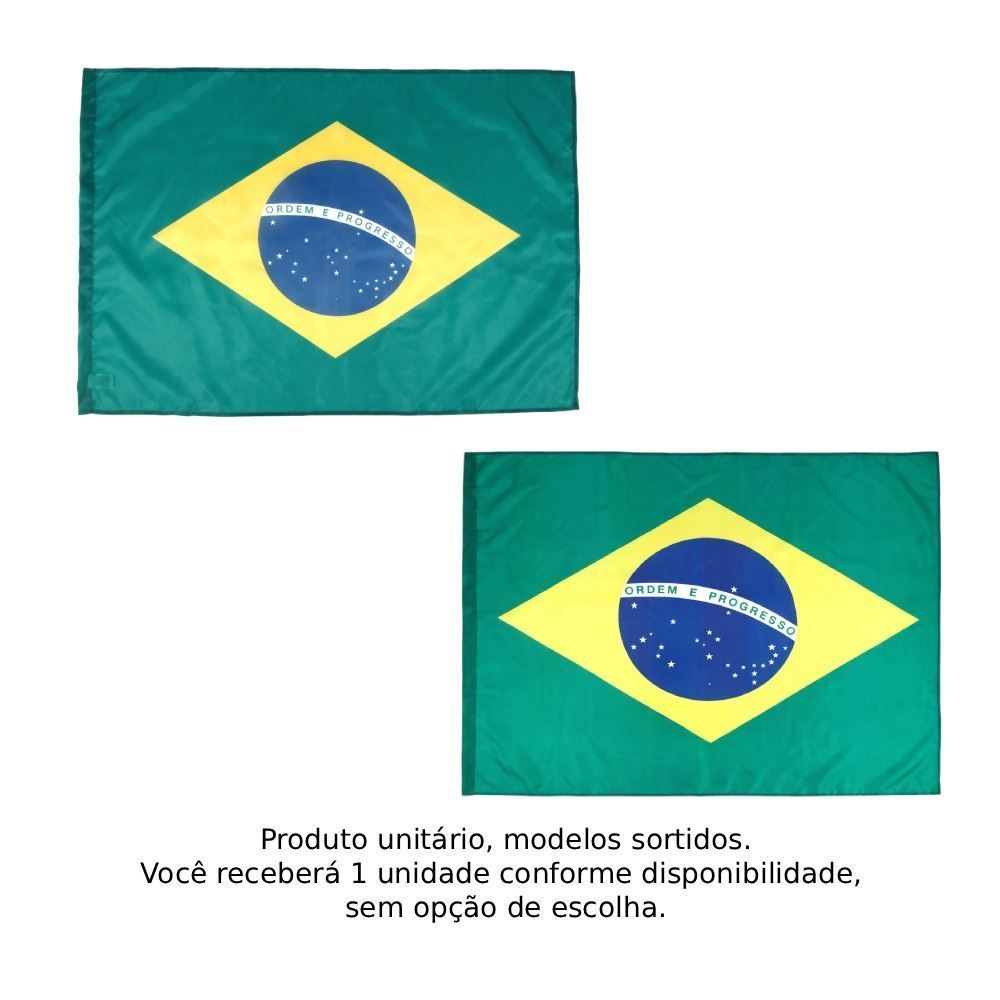 Bandeira do Brasil 1,30 m X 85 cm Havan Casa - Sortido