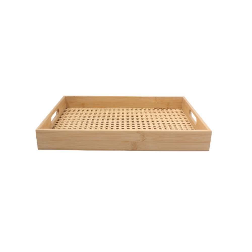 Bandeja De Bambu Retangular Havan Casa - 39Cm