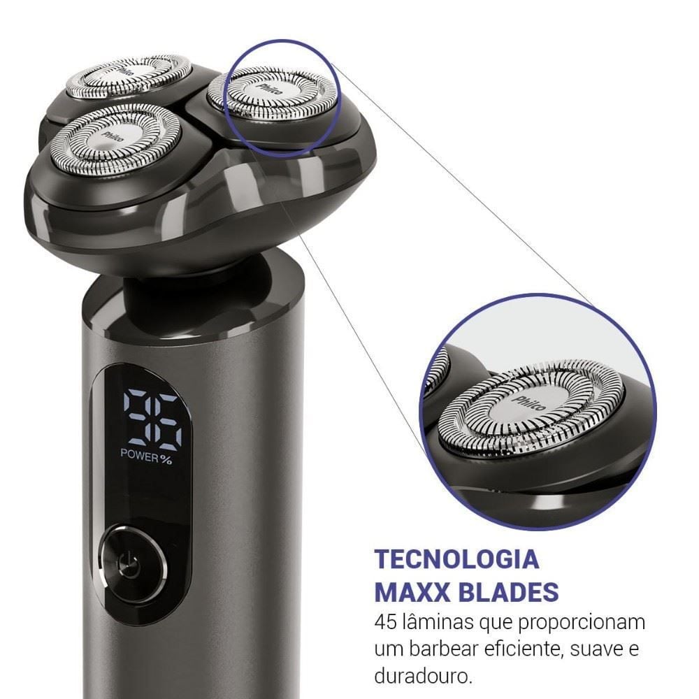 Barbeador Elétrico Philco À Prova D`Água Bivolt Pba11a