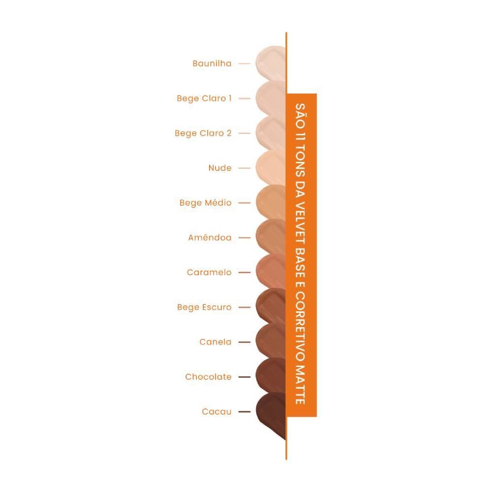 Base E Corretivo Mari Maria Makeup Matte Velvet Skin Amendoa - 25g
