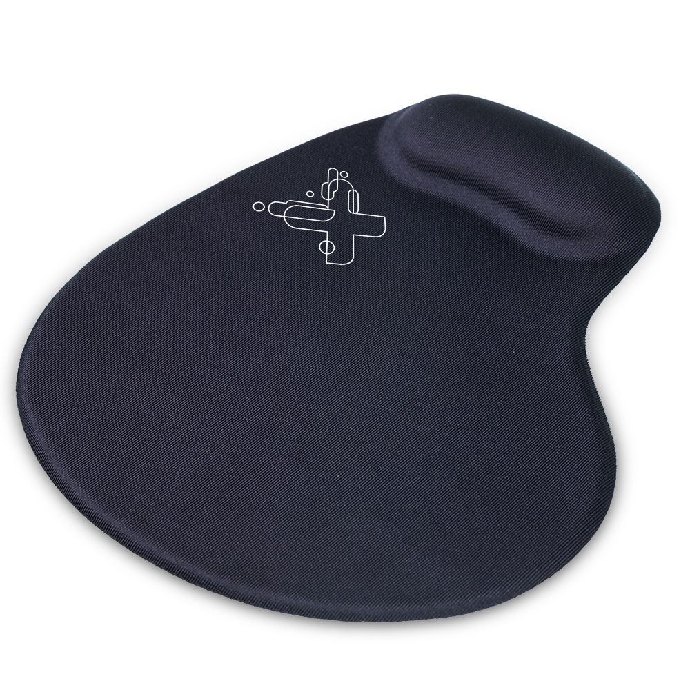 Base para Mouse Smart com Apoio em Gel  - Preto