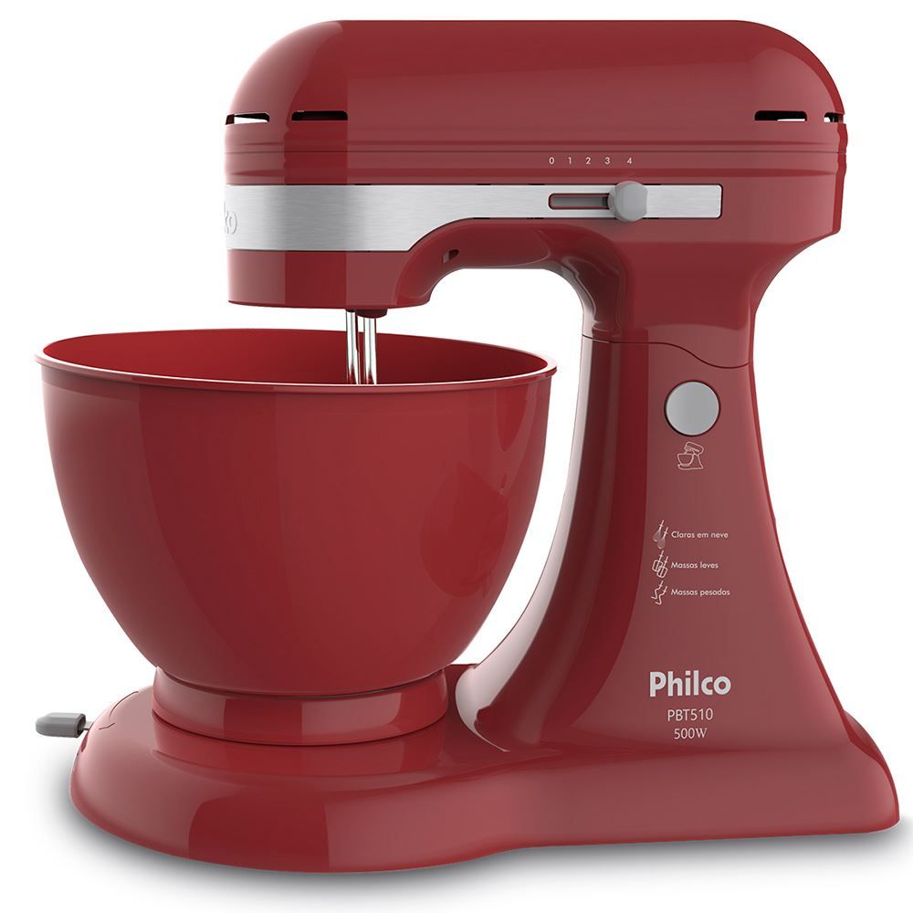 Batedeira Philco 500W Vermelha 5 Litros PBT510
