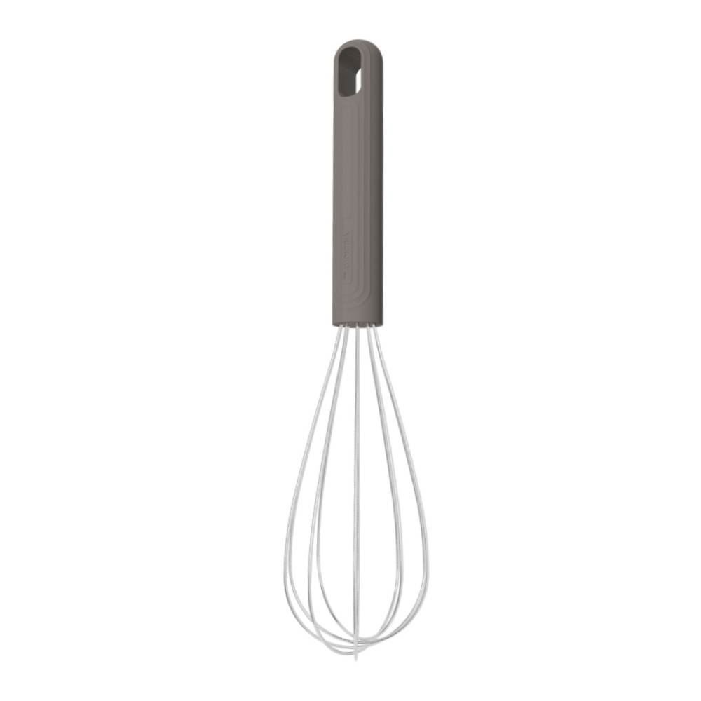 Batedor Manual Tramontina Softta Aço Inox 30Cm - Cinza
