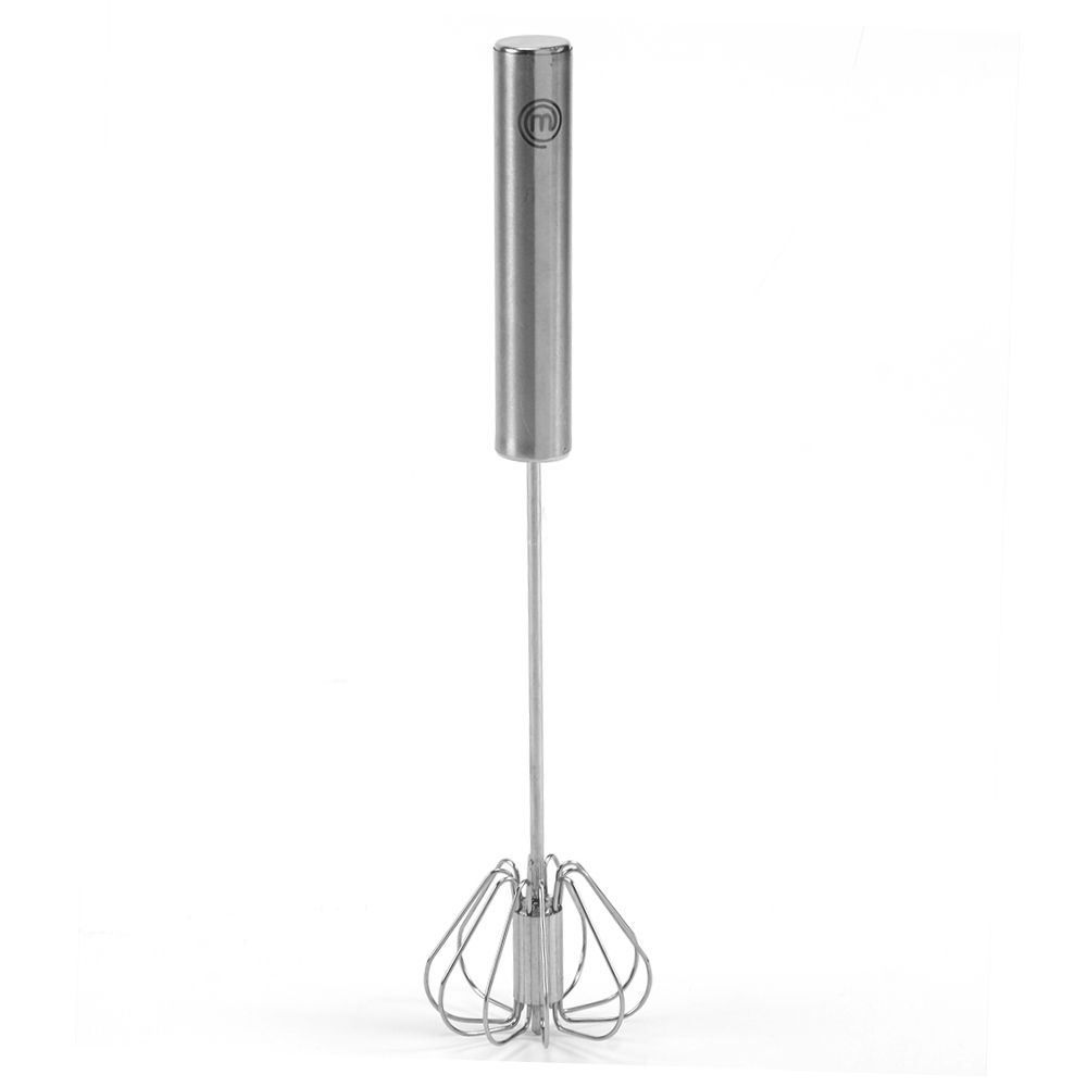 Batedor Vai E Vem Semi Automático 25,5Cm Masterchef Gedex - Aço Inox