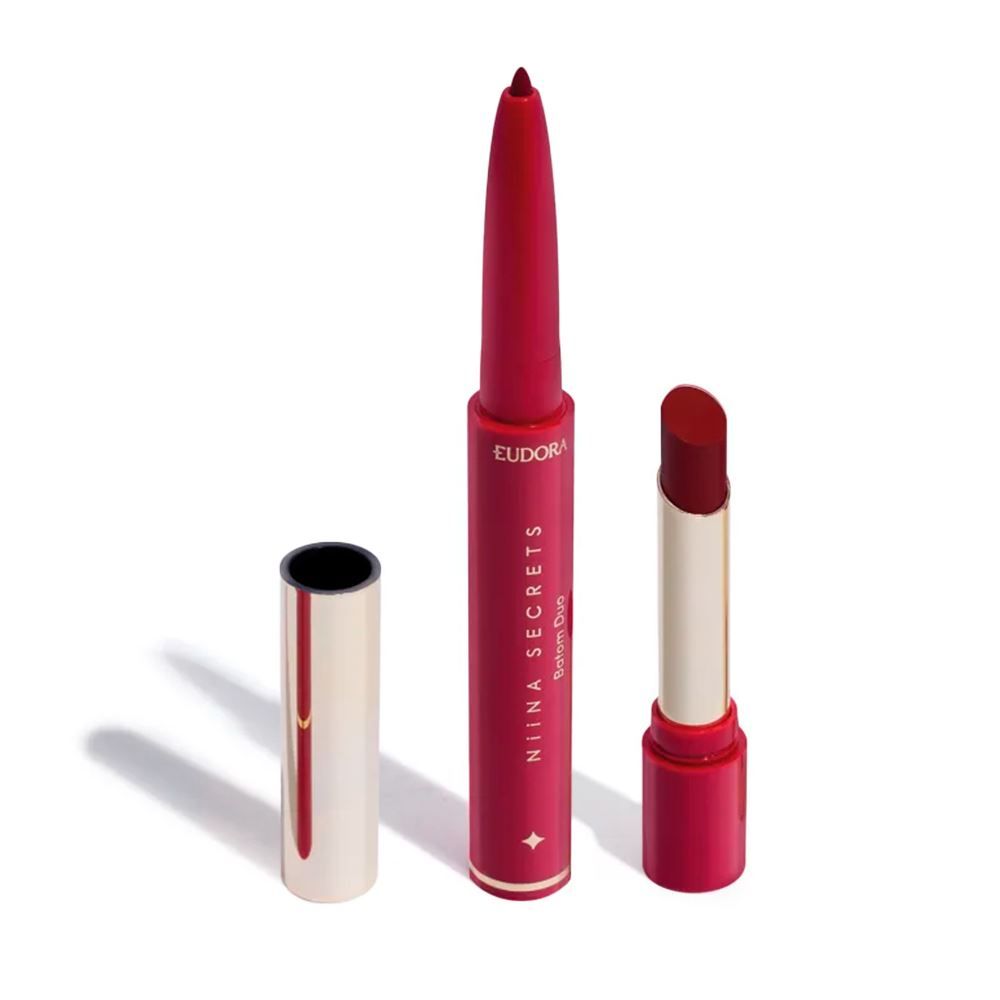 Batom Duo Perfect Match Vermelho Niina Secrets - Eudora
